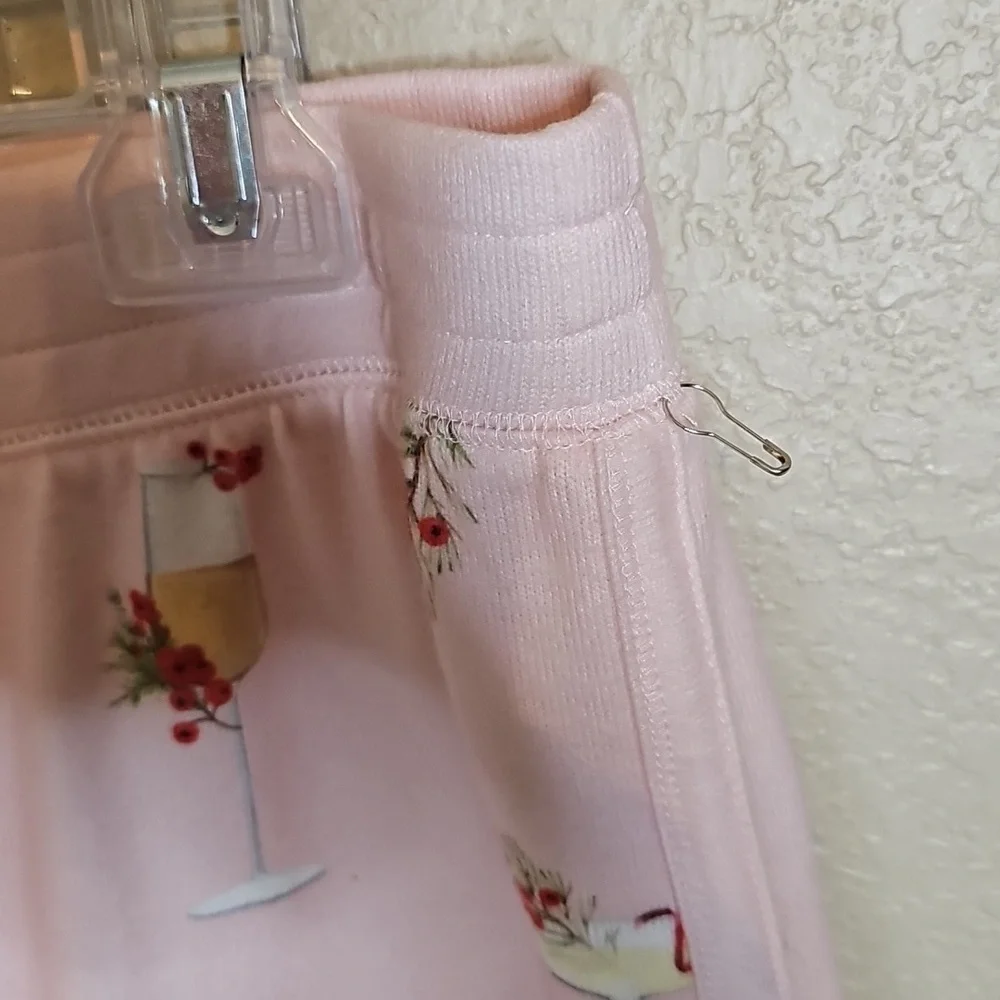 NWOT Pj Salvage Large Pink Christmas Cocktails Soft Boxers‎ Sleep Shorts - Picture 2 of 7